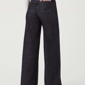 Spanx Wide Leg Jeans Charcoal NWT Size Large